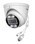 FOSCAM 5MP Security POE IP Camera Outdoor/Indoor, T5EP 3K Home Security Surveillance Cameras with 2-Way Talk, Color Night Vision, Spotlight, Work with Alexa IP66