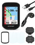 iGPSPORT BSC300T Bike Computer GPS Map Navigation 2.4” Touchscreen, Ideal Cycle Computer for E-Bike, Radar, Smart Light (BSC300T-SET)