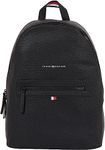 Tommy Hilfiger Men Essential PU Backpack Hand Luggage, Black (Black), One Size