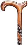 Whopper Handmade Wooden Unfolding Twisted Walking Cane Walking Cane with Comfort Grip Handle, Walking Stick 36 Inch