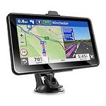 RONGJI GPS Navigation for Car: 7 inch 2.5D Screen Car Semi Truck GPS Navigation System for Commercial Drivers Truckers Voice Guidance, Light Alert, Speed Camera Warning, Free Life Time Map Update