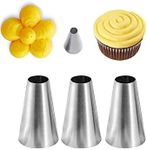 Round Tip for Macarons,Round Decorating Piping Tip #12,3 Pcs