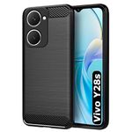 LOUDCASE Back Cover for Vivo Y28s 5G | Hybrid Protection Shockproof | Anti-Slip Grip | Rubber TPU Stylish Back Case for Vivo Y28s 5G (Black)