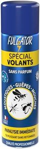 FULGATOR - Insecticide SPÉCIAL VOLANTS - Action rapide et puissante contre les insectes volants : mouches, guêpes, moustiques, moustiques tigres - Sans odeur ni retombées - Fabriqué en France - 500mL