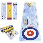 Tabletop Curling Game,3 in 1 Table Top Curling Bowling,Table Shuffleboards,Tabletop Curling Game,Shuffleboard Board Games Tabletop Game Interactive Game for Kids & Adults Family Party Games