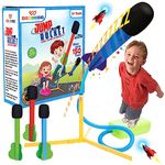 Wembley Jump Rocket Toys For Kids | 3 Foam Tipped Rockets With Whistling Sound | Stomp Launcher Outdoor Toy Set | Flying Toys For Kids | Flies Upto 150Ft Non-Toxic, No Battery, Multicolor