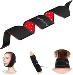 Comfytemp Red Light Therapy Wrap for Body, 37'' Near Infrared Light Belt for Neck Face Chin Knee Ankle Pain Relief, 10W Wearable Wrap with 63 LEDs for Hand Foot Joint Muscle Stiffness, 660nm & 850nm