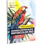 TRITART A2 Size Watercolour Paper - Mixed Media Art Sketch Pad - 300 GSM Cartridge Paper - Thick Acrylic Paper Artists Sketchbook for Drawing Board or Painting
