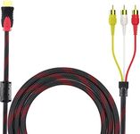 tunghey HDMI to 3RCA Cable, Nylon B