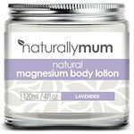 Magnesium Body Lotion for Better Sleep | Instant Relief for Restless Legs | Muscle Relaxant for Cramps & Pain | Shea Butter Cream for Skin | Natural Sleep Support for Pregnancy | Lavender | 120ml