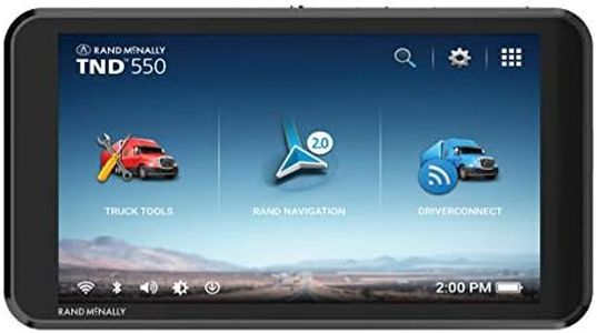 Rand McNally TND 550 5-inch GPS Truck Navigator Easy-to-Read Display Custom Truck Routing and Rand Navigation 2.0