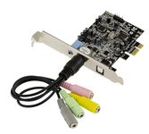 Kalea-Informatique © PCIe Controller Card (PCI Express) 5.1 Channel Sound Chipset Oxford HD Audio CM8826 SPDIF Output