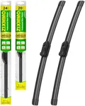 ZIXMMO® Wiper Blades:2-Pack Windshield Wipers for Audi A4 Q5 Q3 A5 RS5 S5 allroad 2009-2020-All-Season Beam Design-Exact Fit Replacement for Audi Cars (24"/20")