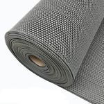 Drainage Flooring Mats Commercial Anti-Fatigue Rubber Matting 3x10 Ft Heavy Duty Non-Slip Floor Mats for Swimming Pool Shower Room Bathroom Garage Kitchen Patio,Gray/Grey,0.9×3M