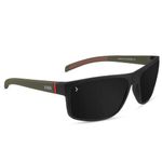 KAEN Eyewearlabs | Polarized Full Rim Rectangular Branded Stylish Sunglasses For Men & Women | 100% UV Protection Shades | Cricket Sports Cycling Driving | Black Lens | Medium | KASKiev