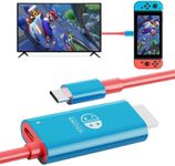 EhYoo Portable Switch Dock USB Type C to HDMI Conversion Cable for TV Docking Mode Compatible with Nintendo Switch, Steam Deck, Samsung Dex Station S21/S20/Note20/TabS7 4K for Travel