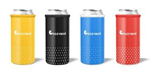 Coozybear 500ml Premium Can Coozy/650ml Bottle Sleeve, Drink Insulator,Can Cooler (Set of 4) (The Coozybear OG Collection)