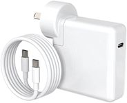 128W USB-C Power Adapter for Mac Book Pro, Fast Charger for Type C Device, PD 3.0 Laptop Charger for MacBook Pro 16, 15, 14, 13 Inch, M1 Mac, XPS 15/13, iPhone 13, Galaxy, Pixel & More (128W-White)