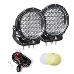 EXZEIT 7 Inch Led Driving Lights Round, 128W 20480 Lumens Offroad Light Fog Lights Driving Lights for Jeep Wrangler Trucks Toyota Pickup GMC SUV Ford