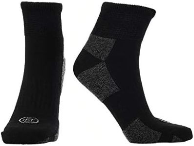 Doctor's Choice Diabetic Quarter Socks, Women's, Non-Binding, Half-Cushioned, & Seamless Toe, 2 Pairs, Black, Medium (Womens Shoe Size: 6-10)