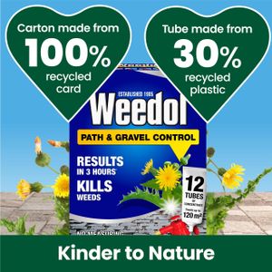 Weedol Path Weed Killer Concentrate – 6 Tubes for 60m² Patio & Garden