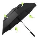 KOLER Golf Umbrella 62 Inch, UV Sun Protection Large Umbrellas Double Vented Canopy Auto Open, Windproof & Rainproof & Sunproof Extra Oversize Golf Stick Umbrella for Men and Women - Black