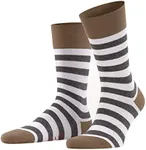 Falke Mens Sensitive Mapped Line Socks Pebble/White EU 39-42 (US Men's 6.5-9) One Size