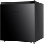 Hisense RC16A1GBE Compact Refrigerator, 1.6 cu.ft. Reversible Single Door Mini Fridge with 2L Beverage Storage, Adjustable Legs, Low Noise, Energy Star for Home, Basement, Garage, Black