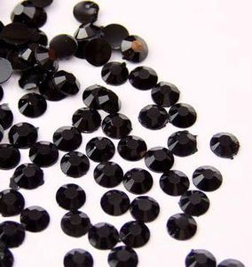 1440pcs Flat Back Rhinestones Round Brilliant 14 Cut 3mm - 10ss Jet Black