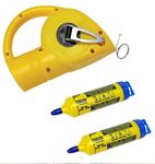 Maxi Chalk Line 30M Road/Roof Marking with 2 Blue Chalk Flasks