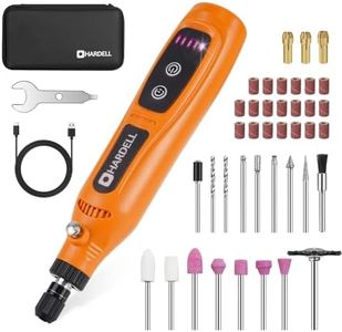 HARDELL Mini Cordless Rotary Tool 3.7V, 5-Speed Rotary Tool Kit with 43 Accessories,Type-C Charging Power Rotary Tool for Engraving, Sanding, Polishing, Drilling, Grinding, Small DIY Crafts