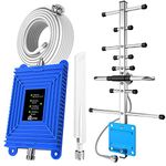 Cell Phone Booster for House Boosts 5G 4G LTE 3G 2G Compatible with All Canadian Carriers - Bell, Rogers, Telus Band 2/4/5/12/13/17/25/66 Cell Signal Booster for Home Office Covers up to 4,500sq.ft