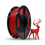 Flashforge PLA 1.75mm 3D Printer Filaments 0.5kg Spool-Dimensional Accuracy +/- 0.05mm for Finder and Adventurer 3 (Red)