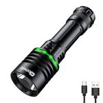 Genwiss 2000 Lumen Diving Torch, Dive Torch 150M Underwater Lights IPX8 Waterproof Torch Scuba Dive Light LED Diving Lights for Underwater Torches Deep at Night