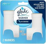 Glade PlugIns Air Freshener Warmer, Scented and Essential Oils for Home and Bathroom, Up to 50 Days on Low Setting, 2 Count