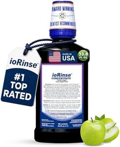 ioRinse Concentrated Irrigant with Active Molecular Iodine, Alcohol-Free Dental Irrigant, for use with Waterpik Water Flossers, and All Other Oral Irrigation Devices