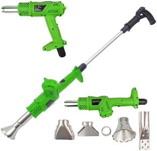 3-in-1 Electric Weed Burner Wand - 1500W Garden Weed Eater - Heat Gun with Adjustable Temperature, Nozzle Replacements for Flame Weeding, Roofing, and Ice Melting – Eco-Friendly, Safe, High Power