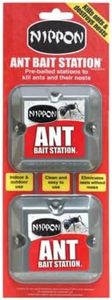 Nippon Ant Bait Station Twin With Thank you sticker - Nippon Ant Killer & Ant Bait Station - Ant Nest Killer used indoors & Outdoors - Ant Traps For Home and Gardens