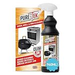 Pure-Tek Oven Cleaner Heavy Duty Spray, 960ml, Oven Grill Cleaner for Fan Assisted Ovens, BBQ Cleaner for Barbecue & Griddle, Tough Baked On Foods & Grime Oven Cleaning, Kitchen Range Cooker Cleaner