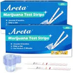 Areta Highly Sensitive Marijuana Test Strips - Quick Detect THC, Marijuana/Weed in Urine at 50ng/mL, Individually Wrapped 30 Packs, Instant Home Drug Testing Kit # ASTH-114C (2 Pack - 15 Each)