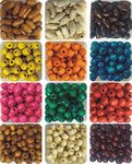 INDIKONB 800 pcs Wooden Beads for Jewelry Making, Art and Craft | Beads for Craft for Girls and DIY Projects (8 mm Multicolored Wooden Beads: 6 Colors, 8mm Plain Round Wood Beads & Long Wooden Bead)