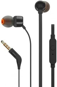 JBL T160 in-Ear Headphones with Mic (Black)
