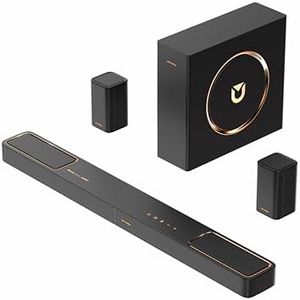 ULTIMEA 5.1.2ch Sound Bar with Dolby Atmos, Surround Sound System for TV with 2 Surround Speakers, Sound Bar for Smart TV, Soundbar with Subwoofer for Home Theater, BT 5.4, HDMI eARC, Skywave F40
