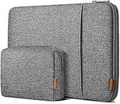 Inateck 360° Protection 13.3" Laptop Bag Sleeve Case Compatible with 14 MacBook Pro M3/M2/M1 Pro/Max A2992 A2918 A2779/A2442 2023-2021, 13 MacBook Pro/Air A1425/A1502/ A1369/A1466- Grey