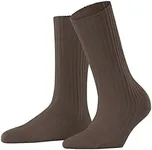 FALKE Women's Cosy Wool Boot Socks, Brown (Jasper 5622), 5-7.5, 1 Pair