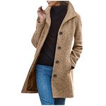 Womens Fleece Long Coat Warm Long Puffer Jacket Black Jean Jacket Striped Blazer Petite Trench Coat Trendy Winter Coats Women Fall Jacket Trench