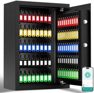 XDeer 212-Key Wifi Safe Wall Mount with Advanced Anti-Theft & LED Light, Key Cabinet with Combo & Key Lock for Hotels, Offices & Car Dealerships 1PCS