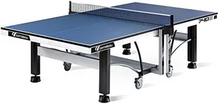 CORNILLEAU - 740 ITTF Indoor Table Tennis Table - Folding & Compact - Competition Table - 22mm Chipboard Top - ITTF Approved - Blue