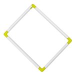 HEALLILY 30x40cm Embroidery Clip Frame Handheld Cross Stitch Frame PVC Quilting Needlework Frame Hoop for DIY Projects (Random Color)