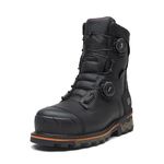 Timberland PRO Men's CSA Boondock BOA 8 Inch Composite Safety Toe Puncture Resistant Insulated Waterproof Industrial Work Boots, Black Full Grain, 12 Wide